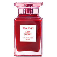Tom Ford Lost Cherry perfume bottle on a white background