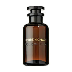 Louis Vuitton Ombre Nomade perfume bottle on a white background
