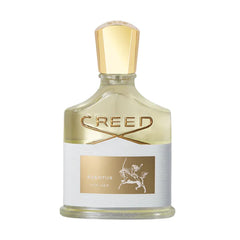 Creed Aventus for Her perfume bottle on a white background