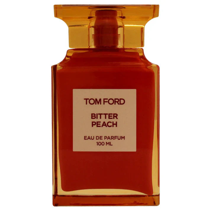 Tom Ford Bitter Peach perfume bottle on a white background