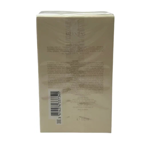 Back view of a Valmont hair care product packaging on a white background