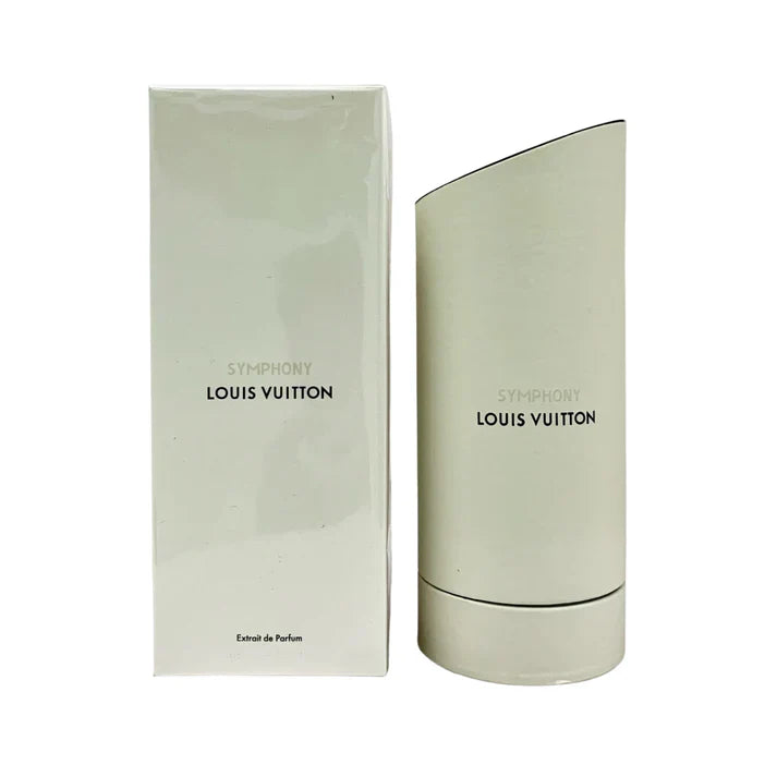 Louis Vuitton perfume bottle and packaging on a white background