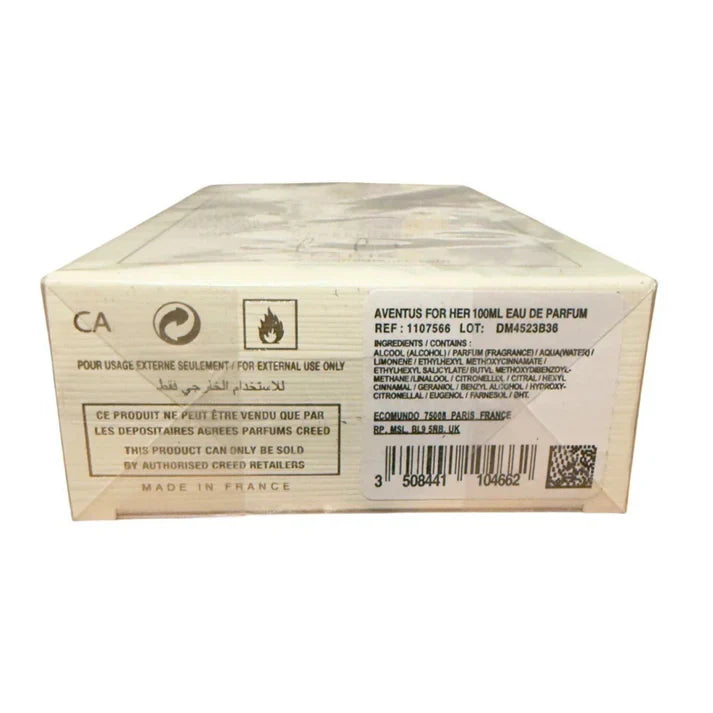 Wooden box with text and branding on a white background